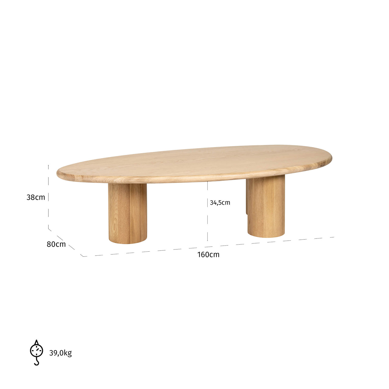 Richmond Möbel | Couchtisch Oakley | Natural-oak