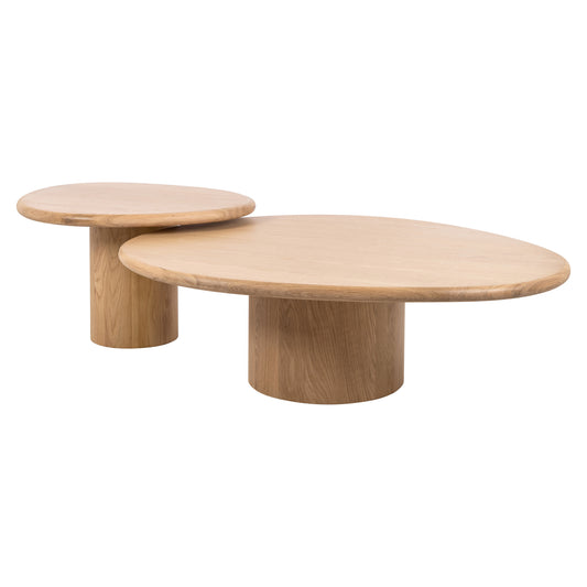 Richmond Möbel | Couchtisch Oakley (Set von 2) | Natural-oak