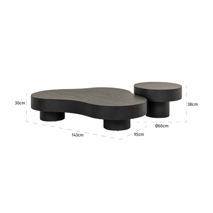 Richmond Möbel | Couchtisch Bogor (Set von 2) | Bronze