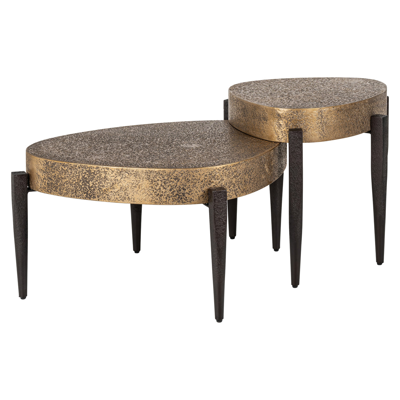 Richmond Möbel | Couchtisch Marquee (Set von 2) | Black-gold