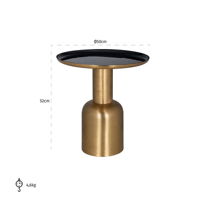 Richmond Möbel | Urban | Beistelltisch Xara | Brushed gold