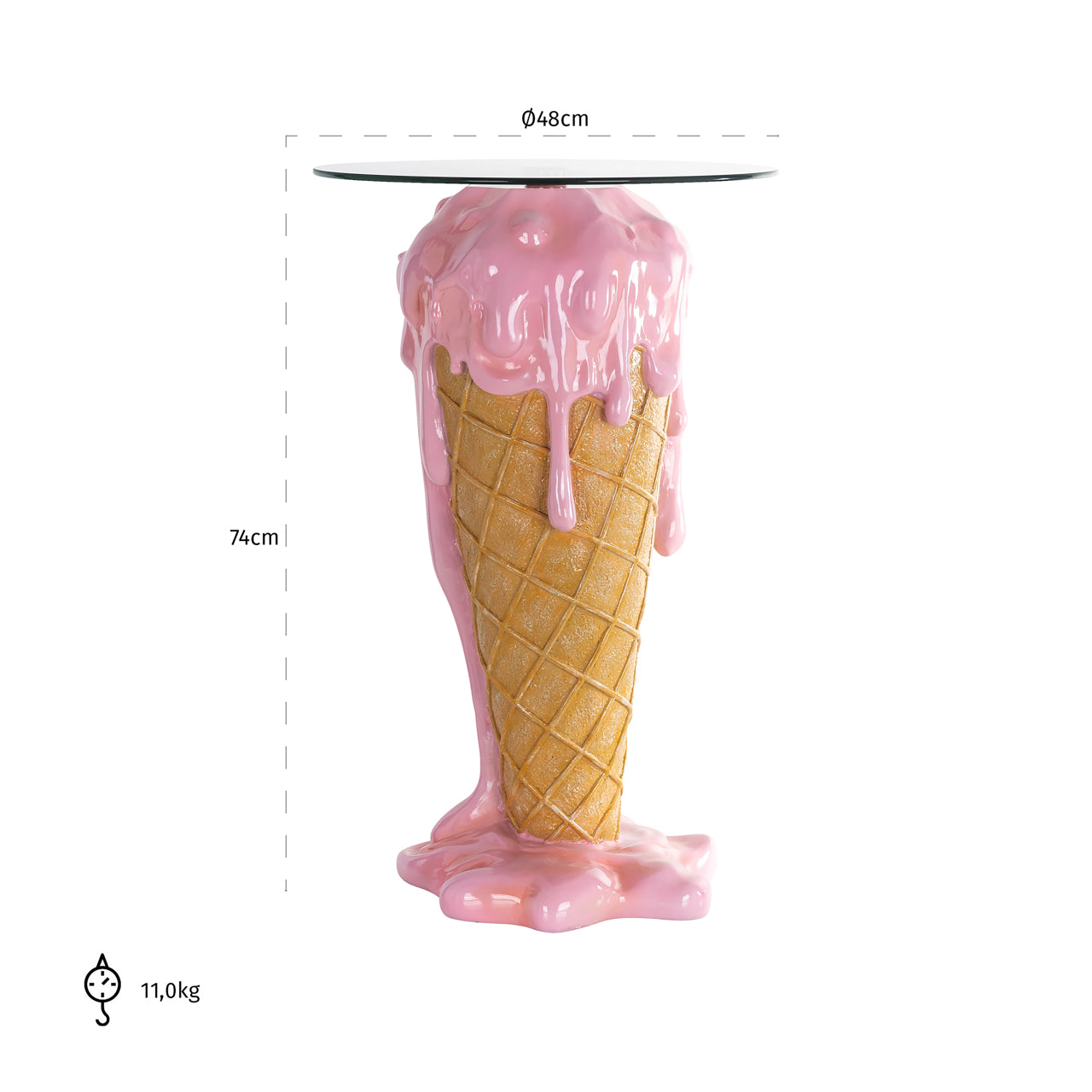 Richmond Möbel | Beistelltisch Ice | Pink