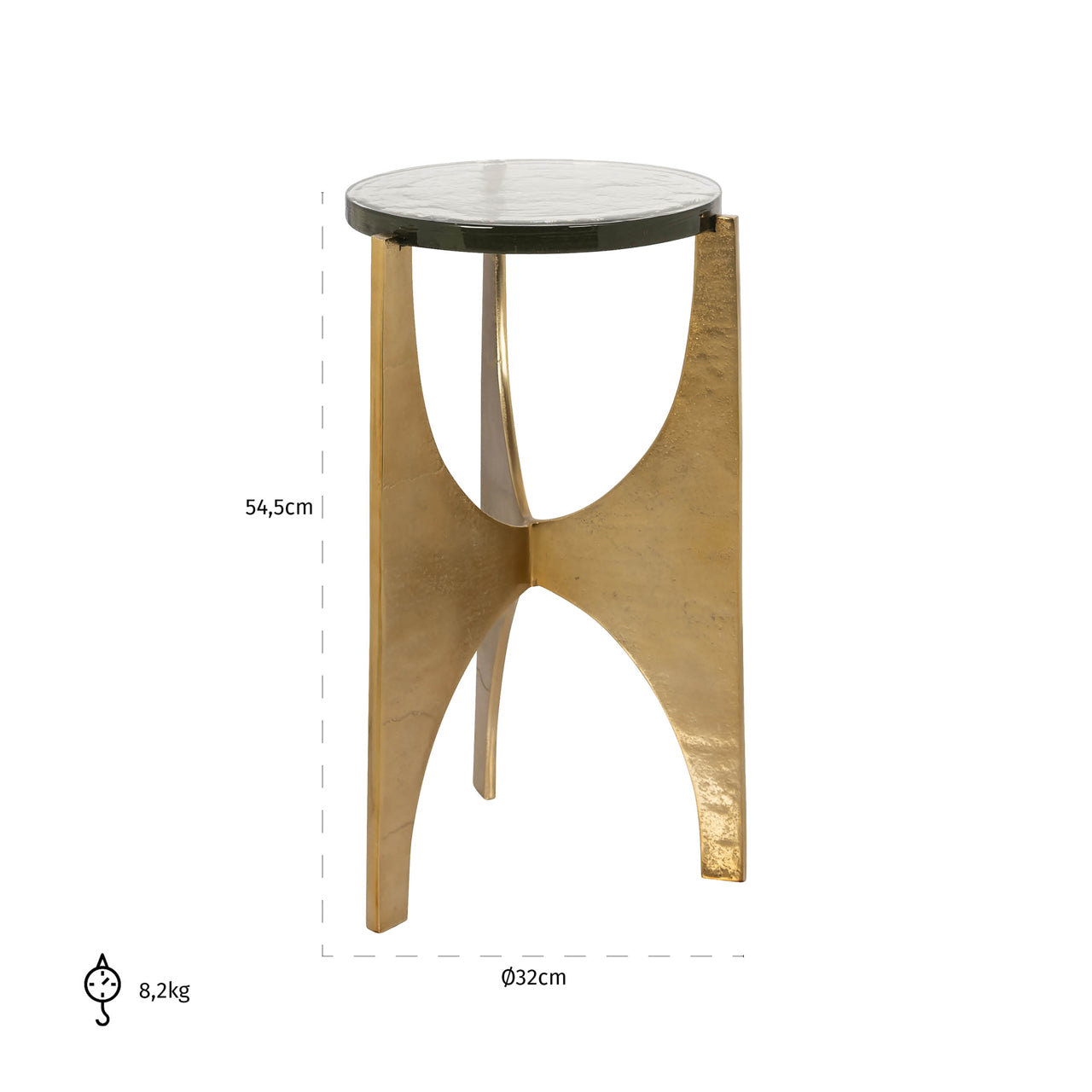 Richmond Möbel | Beistelltisch Avery | Gold