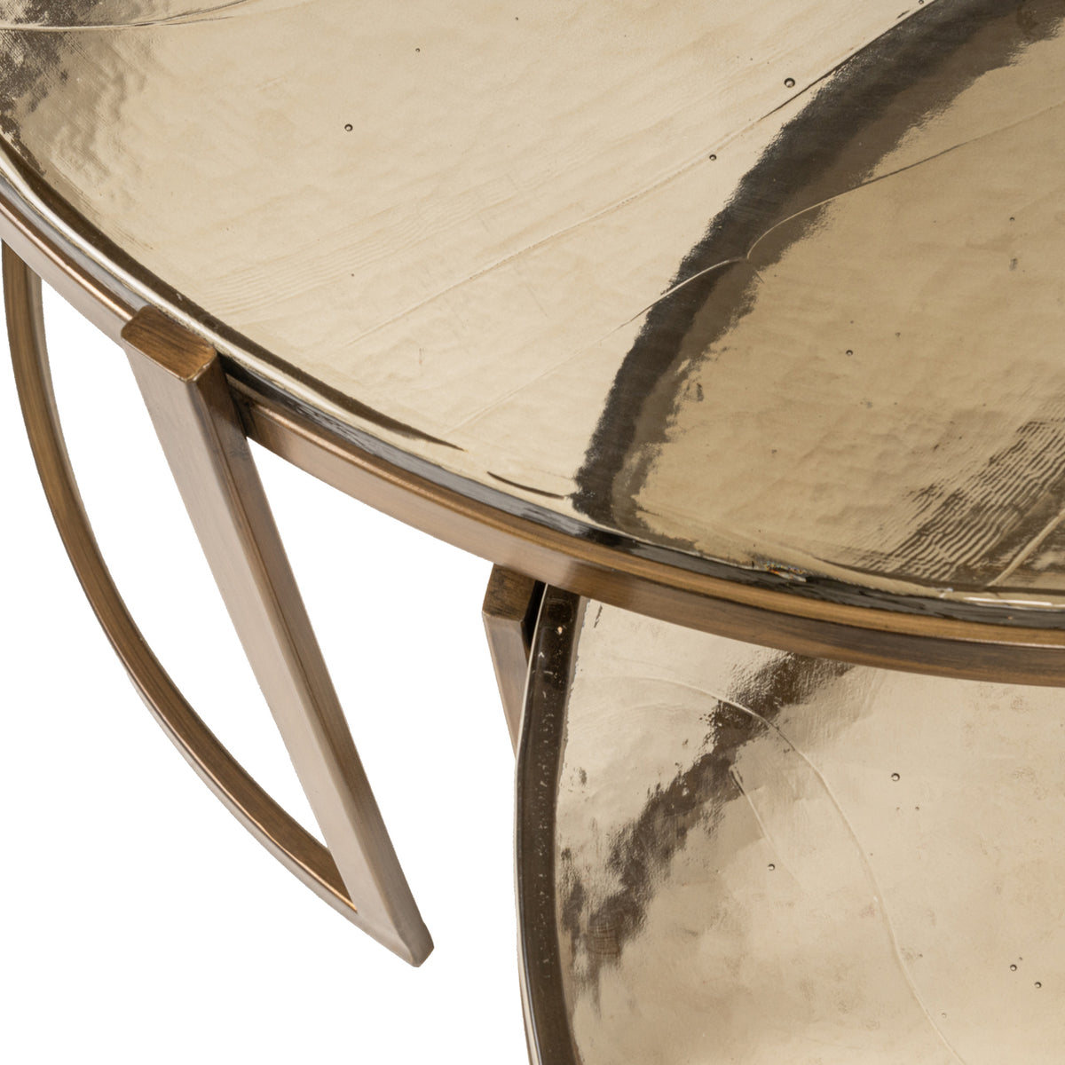 Richmond Möbel Couchtisch Cleo (Set von 2) gold | 213426
