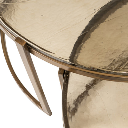 Richmond Möbel Couchtisch Cleo (Set von 2) gold | 213426