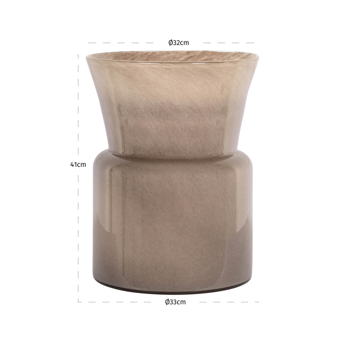 Richmond Möbel Vase Milo taupe | 213509