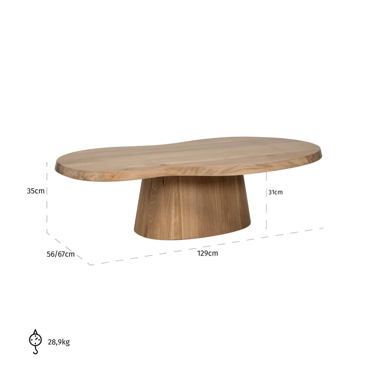 Richmond Möbel | Couchtisch Riva | Natural-oak