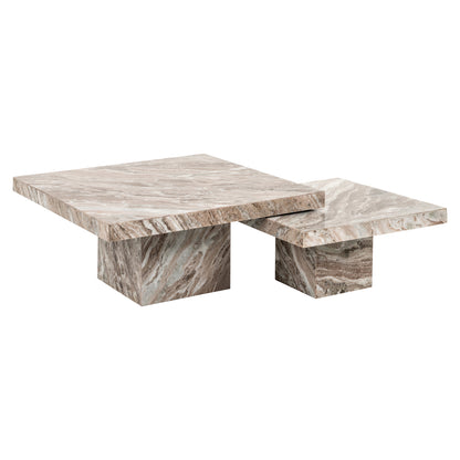 Richmond Möbel | Couchtisch Rashford Blush beige (Set of 2) | Blush-beige