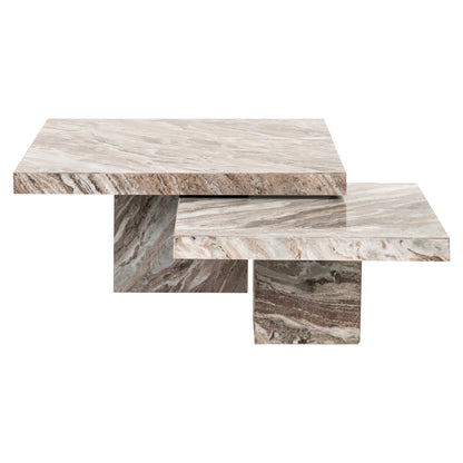 Richmond Möbel Couchtisch Rashford (Set von 2) blush beige | 213526