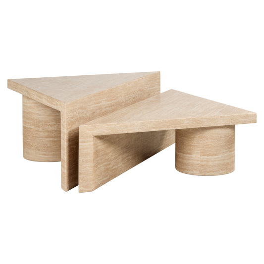 Richmond Möbel | Couchtisch Fictus (Set von 2) | Beige