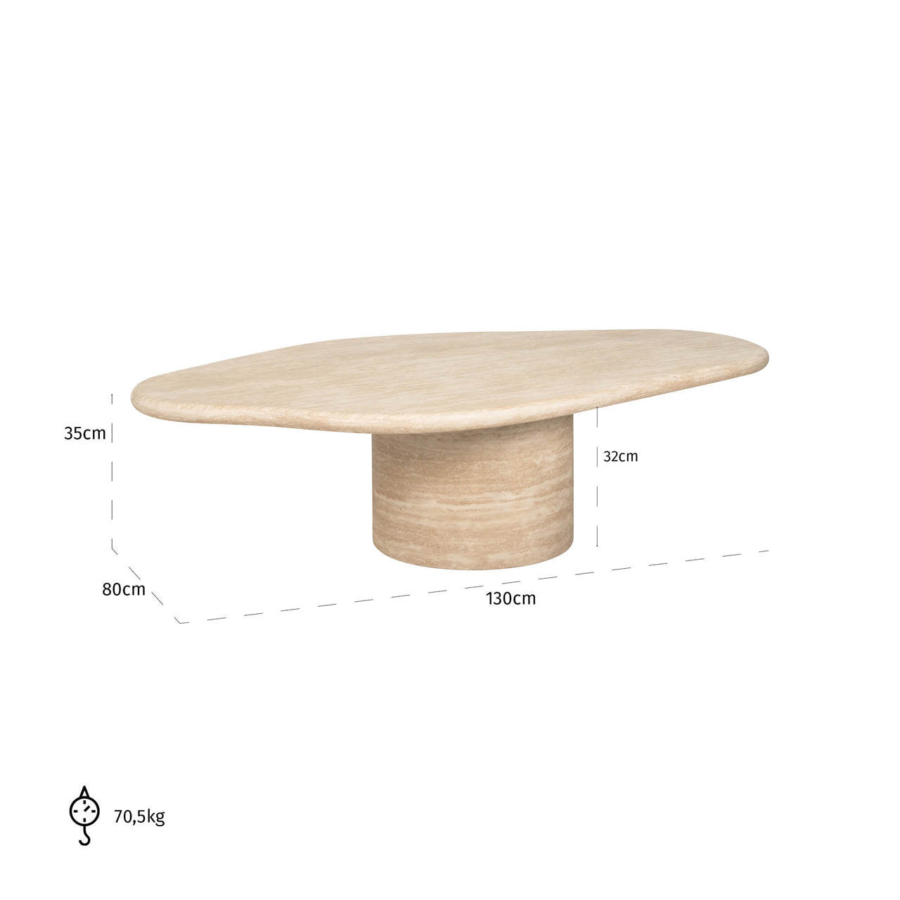 Richmond Möbel | Couchtisch Fictus | Beige