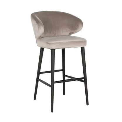Bar stool Indigo khaki velvet