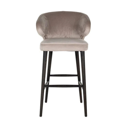 Bar stool Indigo khaki velvet