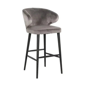 Bar stool Indigo stone velvet