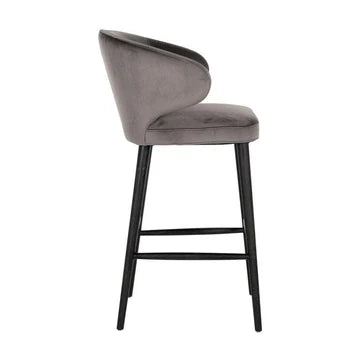 Bar stool Indigo stone velvet