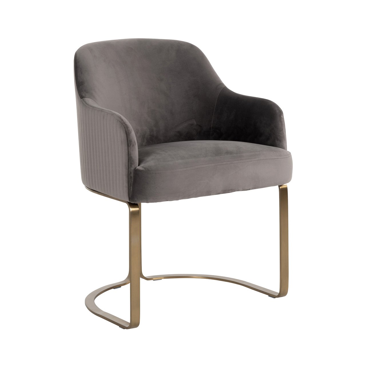 Dining chair Indigo khaki velvet