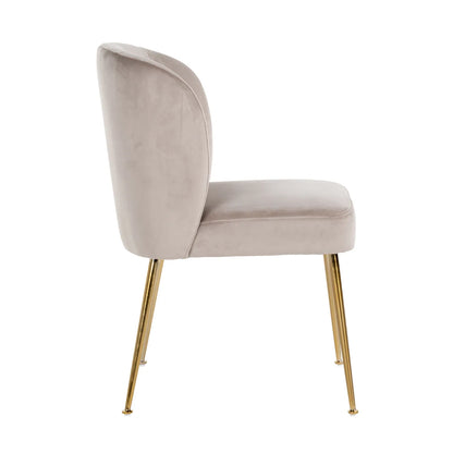 Dining chair Cannon khaki velvet