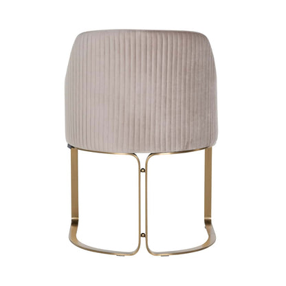 Dining chair Hadley khaki velvet fire retardant
