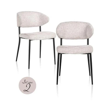 Dining chair Bea lovely cream (Set of 2)