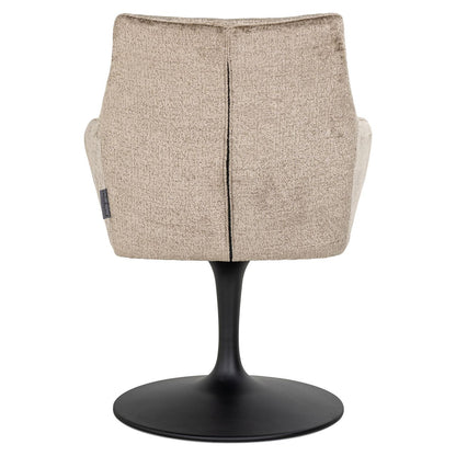 Swivel Chair Marlon in Chenille