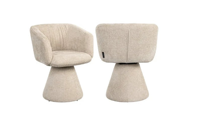 Dining chair Madeline cream unicorn swivel