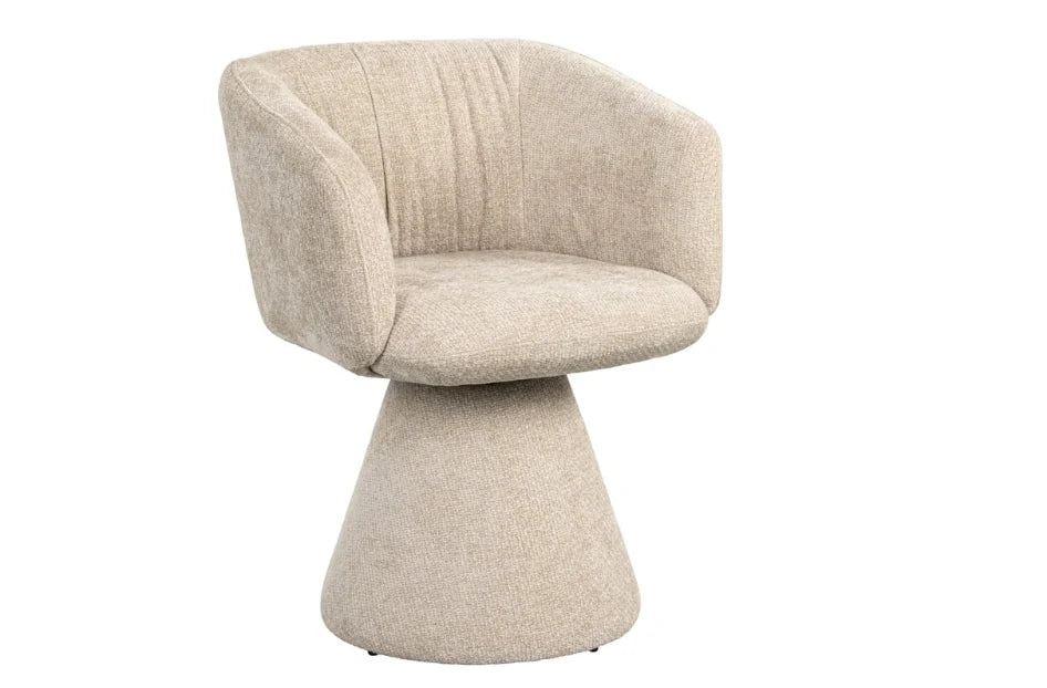 Dining chair Madeline cream unicorn swivel