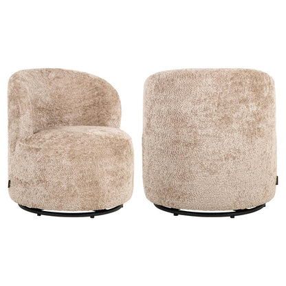 Lounge chair Jackie sheep natural swivel kids