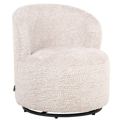 Lounge chair Jackie lovely cream swivel kids