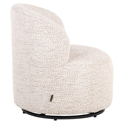 Lounge chair Jackie lovely cream swivel kids