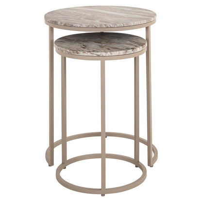 End table Fairfax clay (Set of 2)
