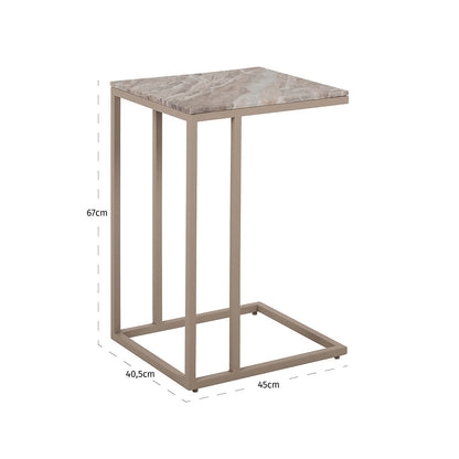 Sofa side table Fairfax clay