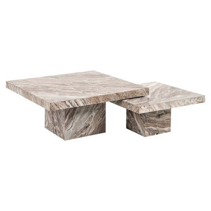 Coffee table Rashford Blush beige (Set of 2)