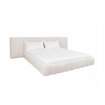Bed Cupidon cream fancy 180x210 (mattress size) with storage