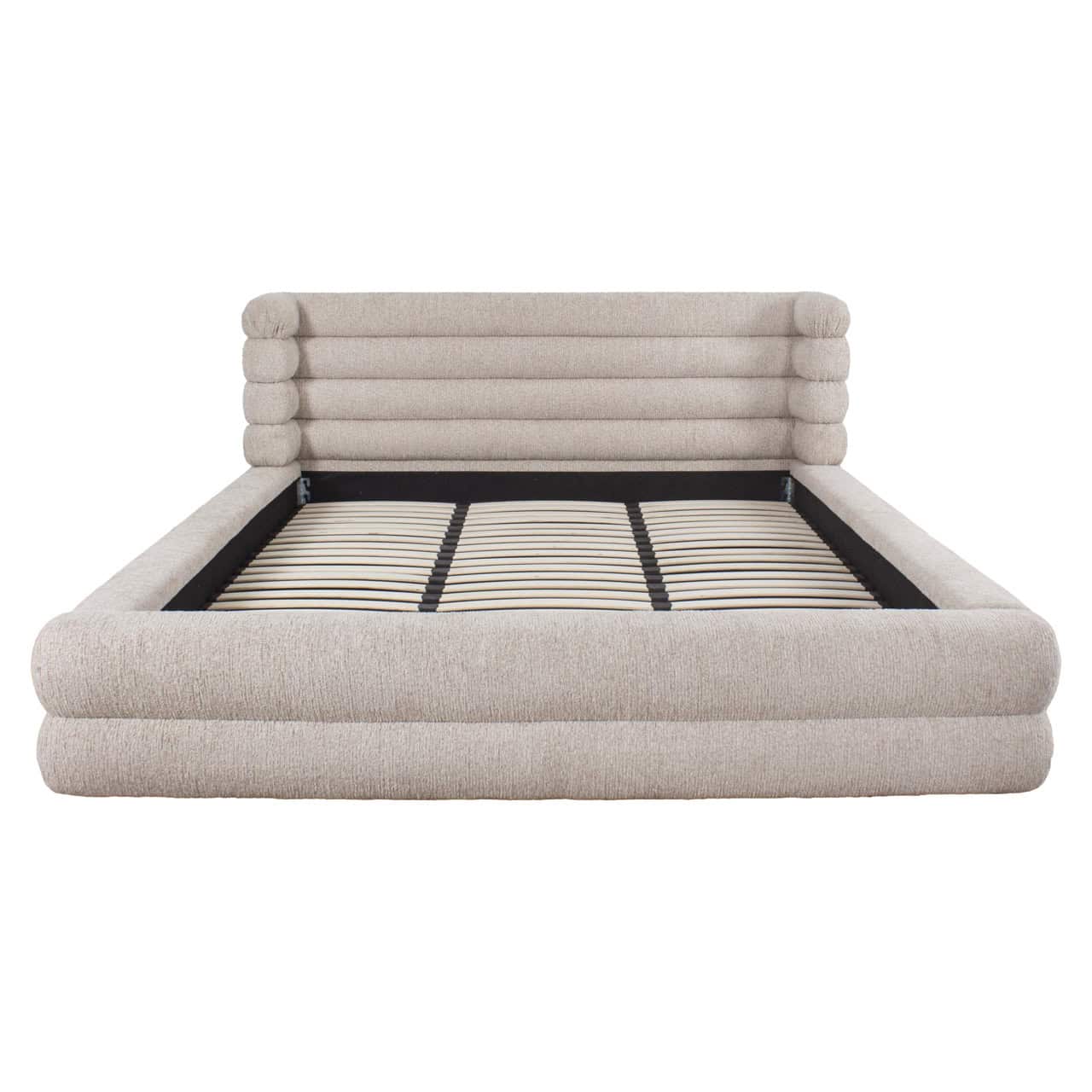 Bed Obidis natural linear 180x210 (mattress size) with storage