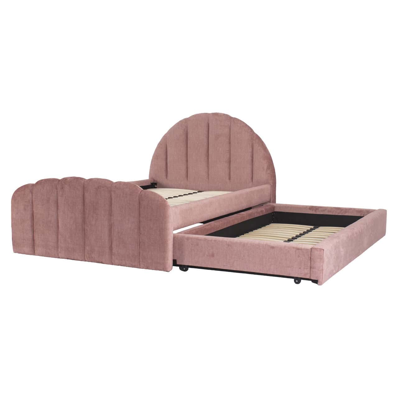 Bed Pixie rosewood jewel 120x200 with pull-out bed