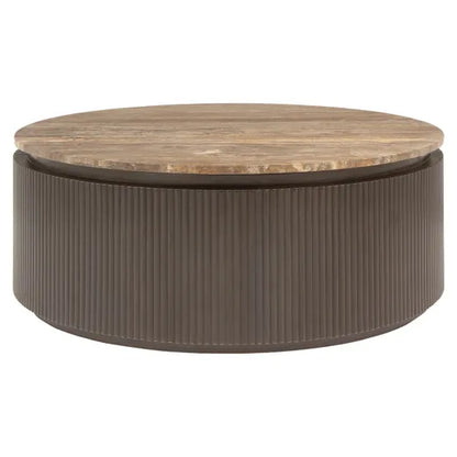 Coffee table Russo ash brown 90Ø
