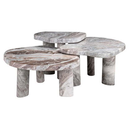 Coffee table Camino Blush beige (Set of 3)