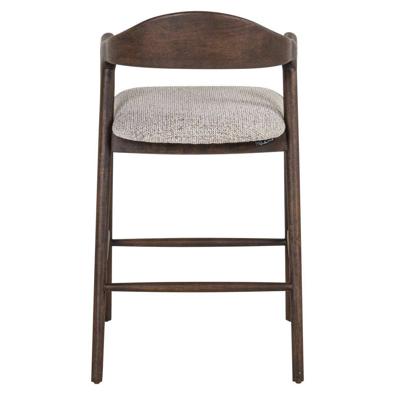 Counter stool Mihara mocca fancy fire retardant