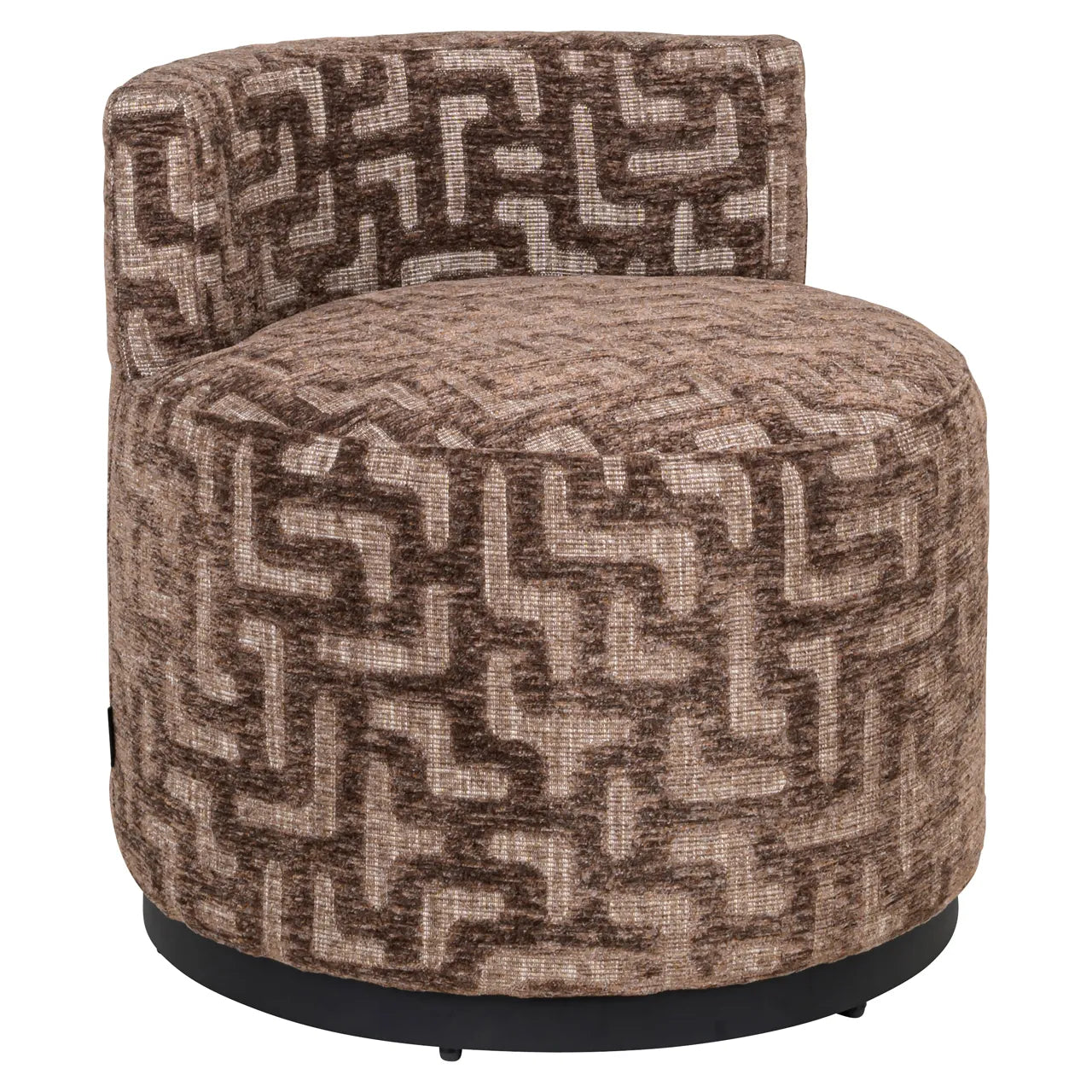 Lounge chair Franny brown labyrinth