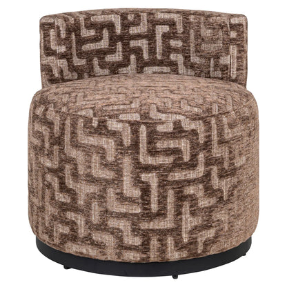 Lounge chair Franny brown labyrinth