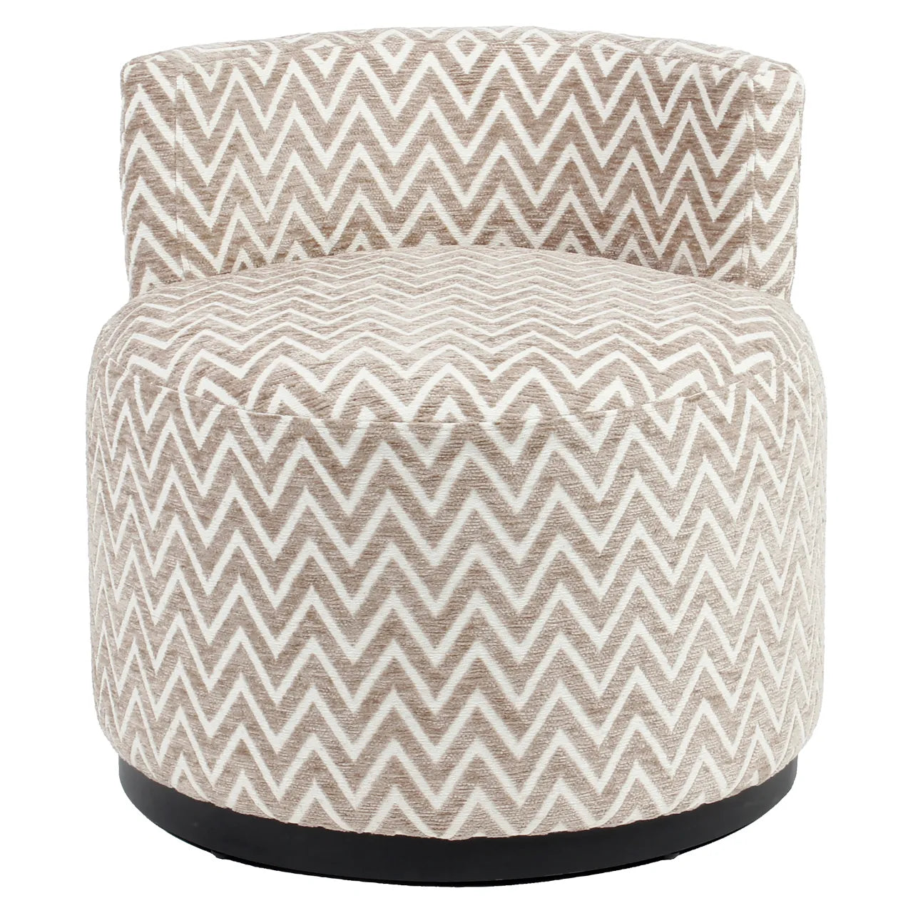 Lounge chair Franny sand chevron