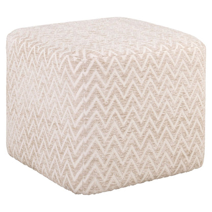 Pouffe & Footstool Ciela beige chevron