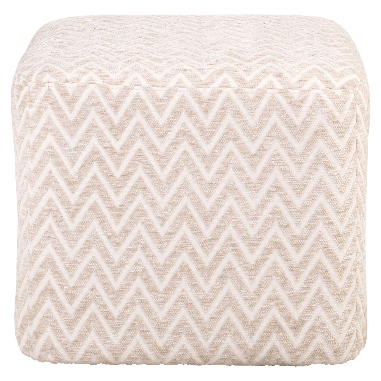 Pouffe & Footstool Ciela beige chevron