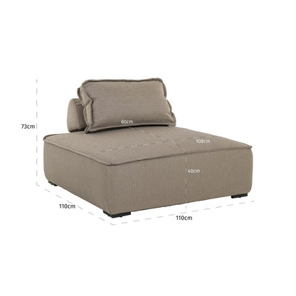 Richmond Möbel | Outdoor Lounge Stuhl Jondal | Taupe