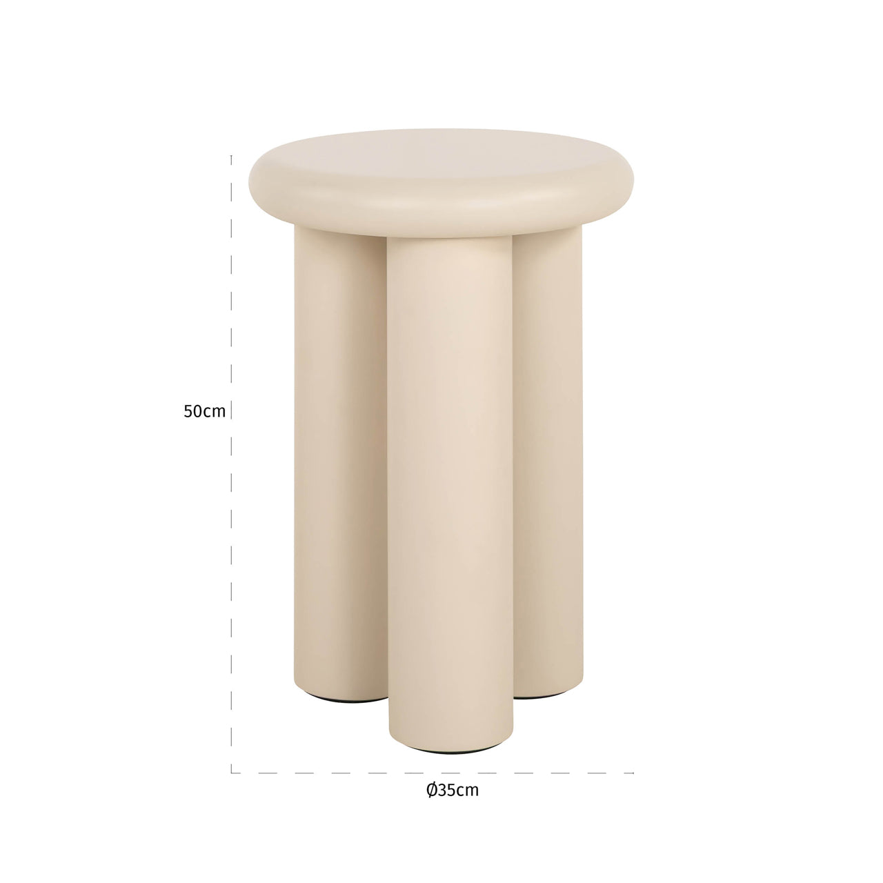 Richmond Möbel | Beistelltisch Elbaz | Beige
