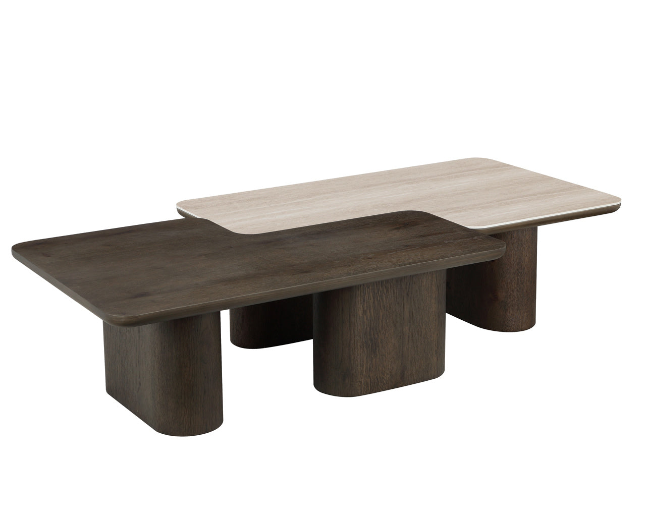 Richmond Möbel | Couchtisch Nando (Set von 2) | Brown