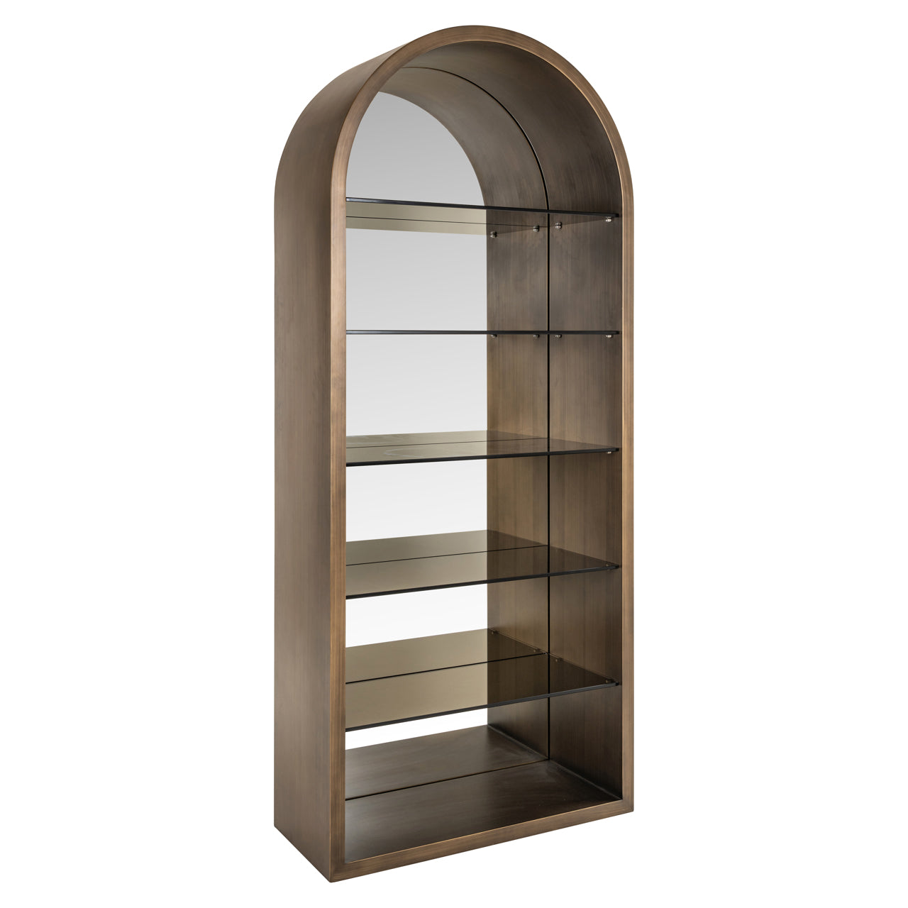 Richmond Möbel | Vitrine Bowic | Brushed-gold