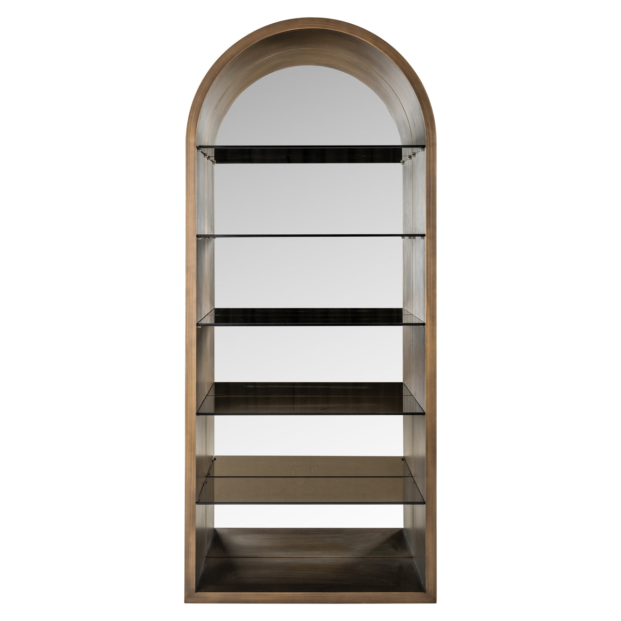 Richmond Möbel | Vitrine Bowic | Brushed-gold