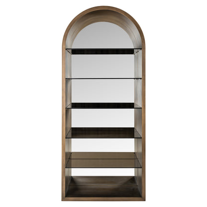 Richmond Möbel | Vitrine Bowic | Brushed-gold