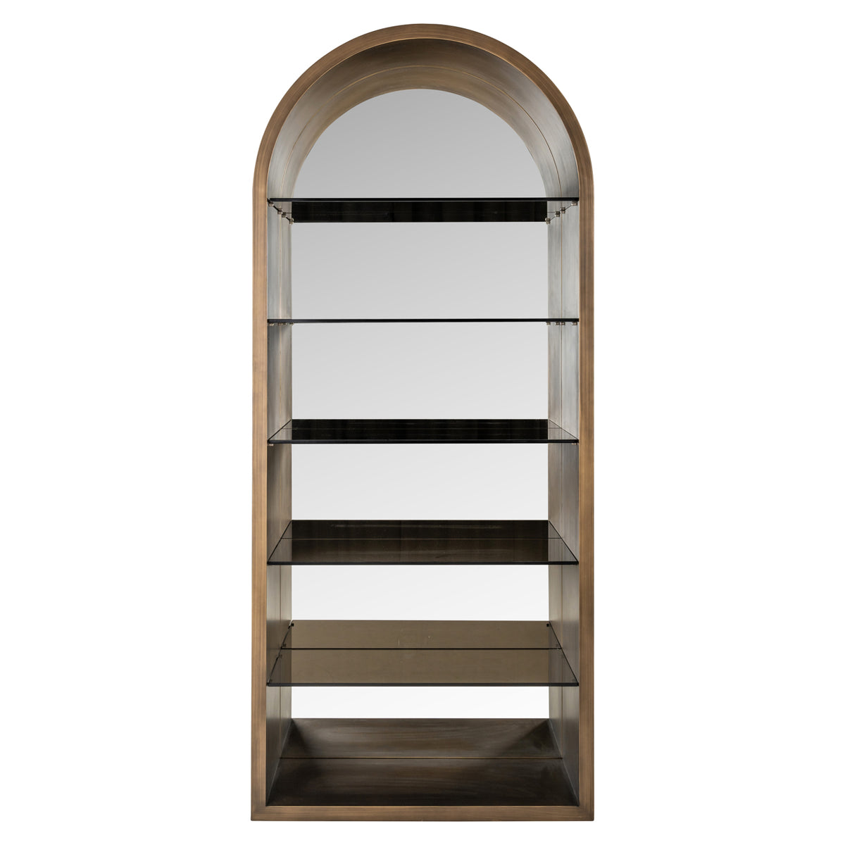Richmond Möbel Vitrine Bowic brushed gold | 213237